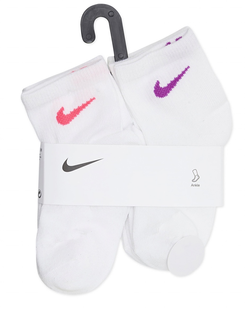 Nike  Kids 6-Pack  Socks Multicolor Swoosh SZ-5-7 Sock or SZ-YTH 7C - 10C shoe - Picture 6 of 6